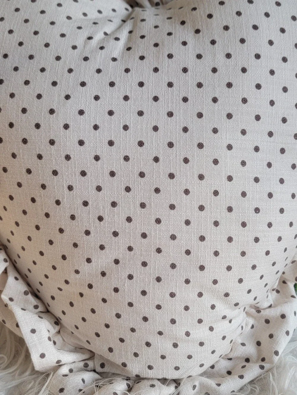 NWT - Indigo Fables Polka Dot Heart Decorative Pillow
